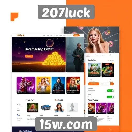 Evolução do design do site 207luck